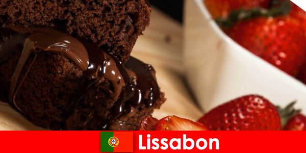 Λισαβόνα στην Πορτογαλία είναι πόλη για delicatessen τουρίστες που αγαπούν γλυκά αρτοσκευάσματα και κέικ